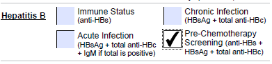 Hep B-4 Pre-Chemotherapy
