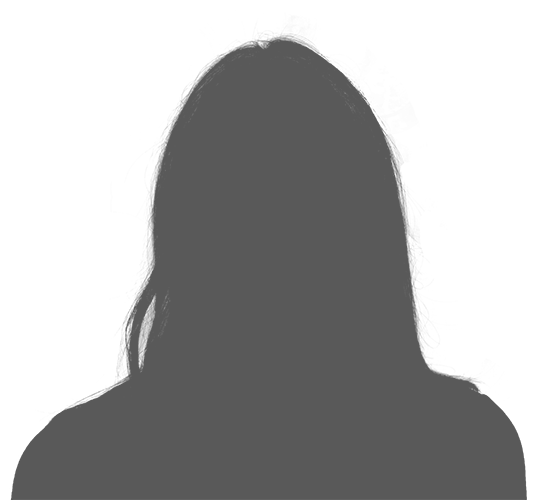 Une silhouette féminine sans détail.